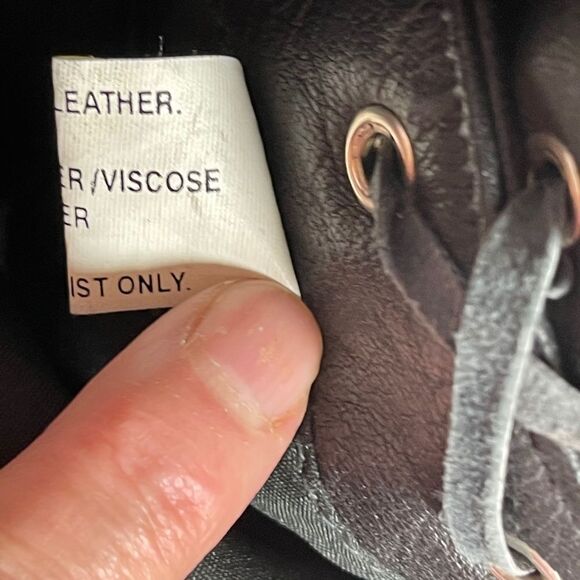 Addis VTG Black Leather Rose/Fringe Vest S…‎ - Picture 5 of 10